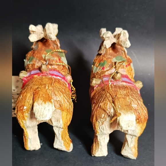 1989House of Hatten Denise Calla Enchanted Forest Santas ReindeersXmas Ornaments - Picture 3 of 8